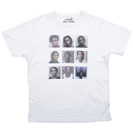 "Free Thug / Mugshots" T-Shirt (White)