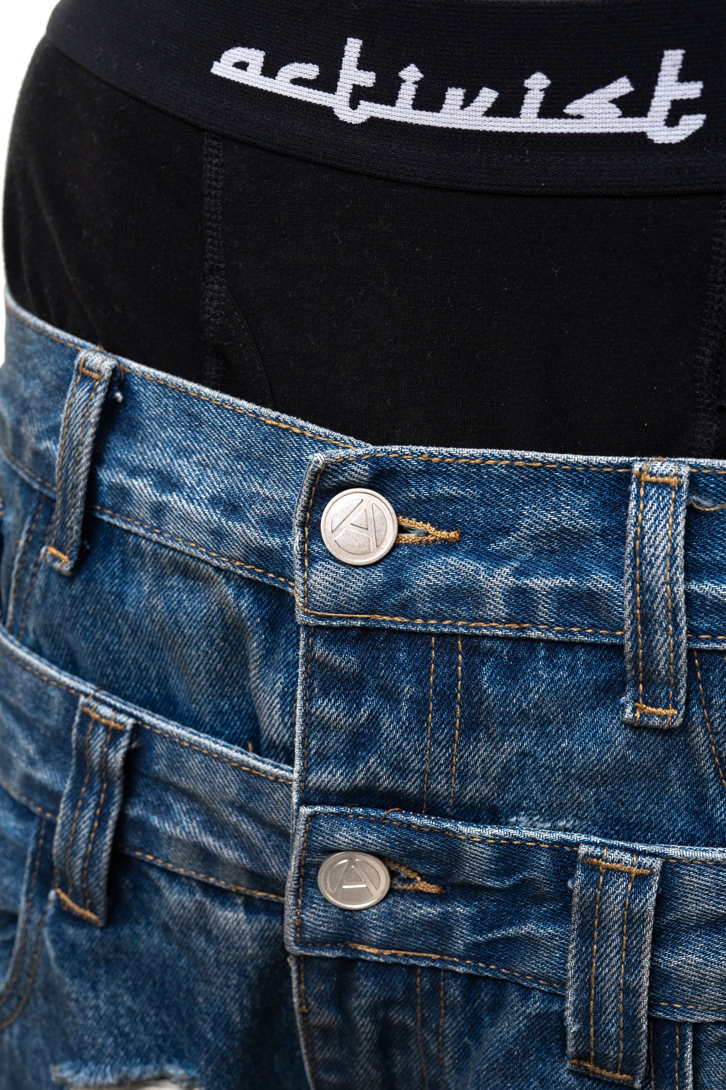 Double Waist Denim - Blue