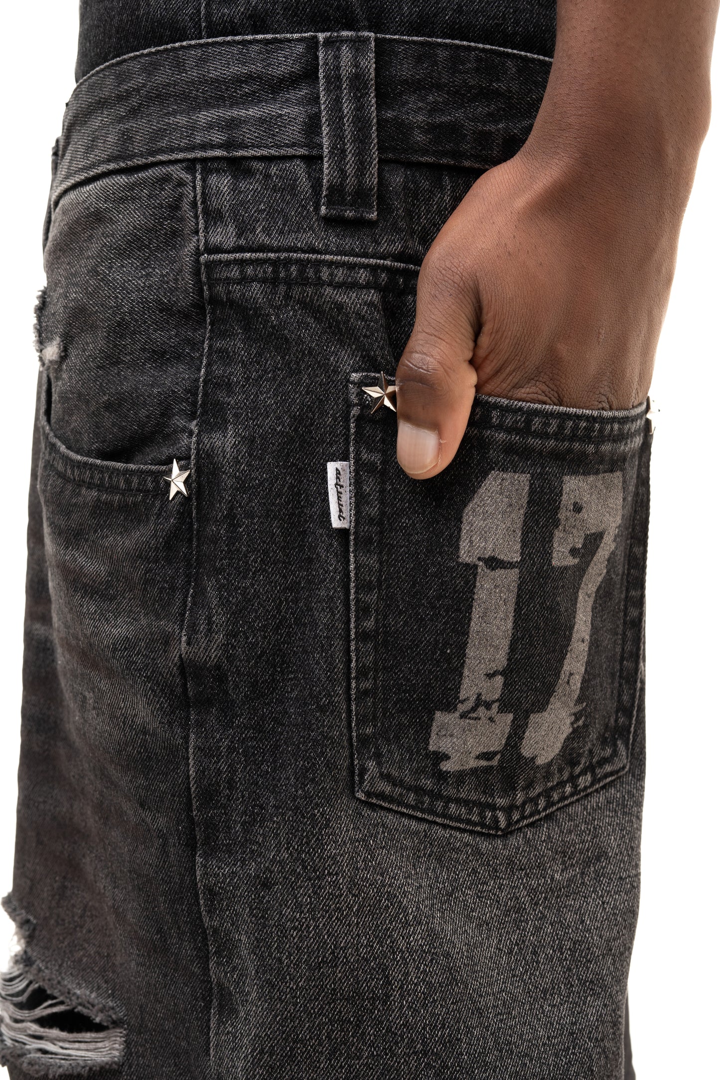 Double Waist Denim - Black